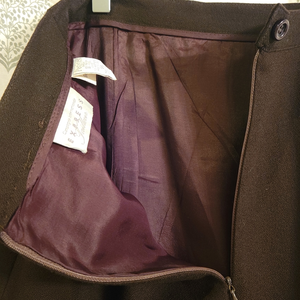 119. Express petite full length pencil skirt with front slit - Picture 5 of 5